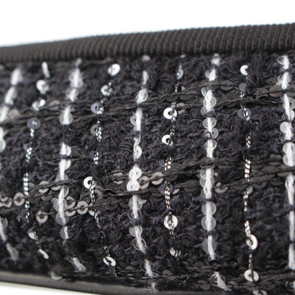 CHANEL New 2025 Interlocking CC Logo Ballet Flats / Size EU 38 / Tweed - Picture 12 of 15